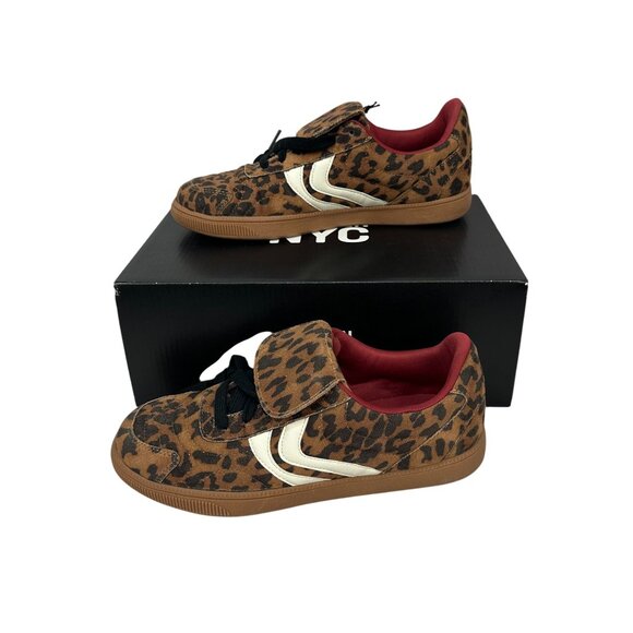 Madden NYC Women Leopard Print Sneakers Size 6 Lace Up Comfort Foam Insole - Picture 1 of 13